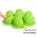 Silicone Egg Bites Mold with Clip-On Lid & Handles Other Pressure Cookers A
