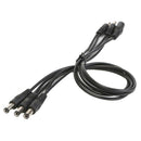 5 Way Pedal Guitar Effects 9V Power Supply Adapter Cable Splitter Black J6R4