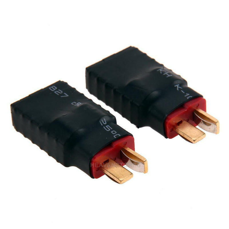 2pcs Wireless Female for Traxxas to T-Plug Deans Style Connector Adapter hv2n
