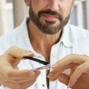 Nail Clipper with Catcher - Stainless Steel Curved Fingernail and Toenail C F1C4