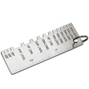 Metal Sheet Thickness Gauge Welding Gage Soldering Inspection Tools Stainle