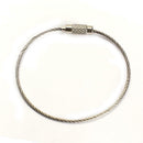 40pcs Stainless Steel Wire Keychain Cable Key Ring for Outdoor Hiking