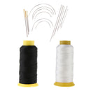 2pcs 200M Bonded Nylon Sewing Threads with 14pcs Upholstery Sewing Needles