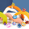15x Wooden Spinning Top Montessori Intelligence Development Toys Multicolor