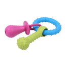 Rubber Pet Dog Puppy Healthy Dental Teeth Cleaning Gums Chew Bone Play Trai C9H4