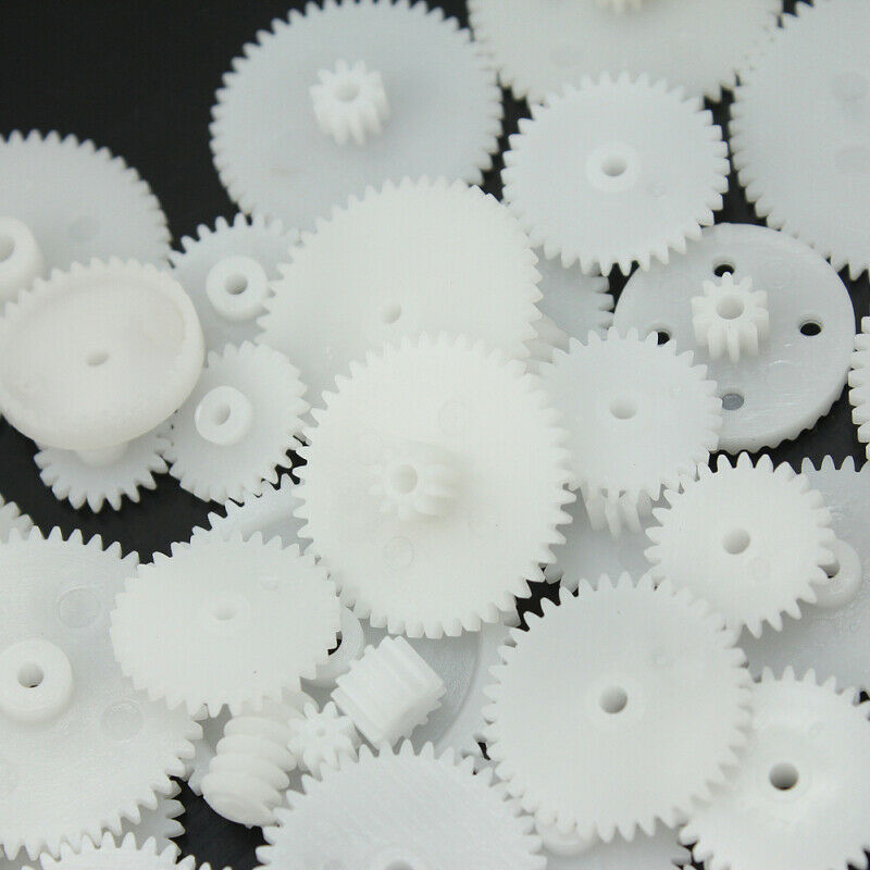 Hot Sell 58 Pcs Plastic Gears Cog Module Robot Parts DIY Necessary