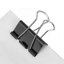 1pc Large Black Paper Binder Clip Metal File Clamp For Office School Stationery