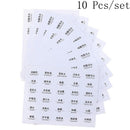 10 Sheets Clear Waterproof Paper Adhesive Label Stickers For Cosmetics Bott BX