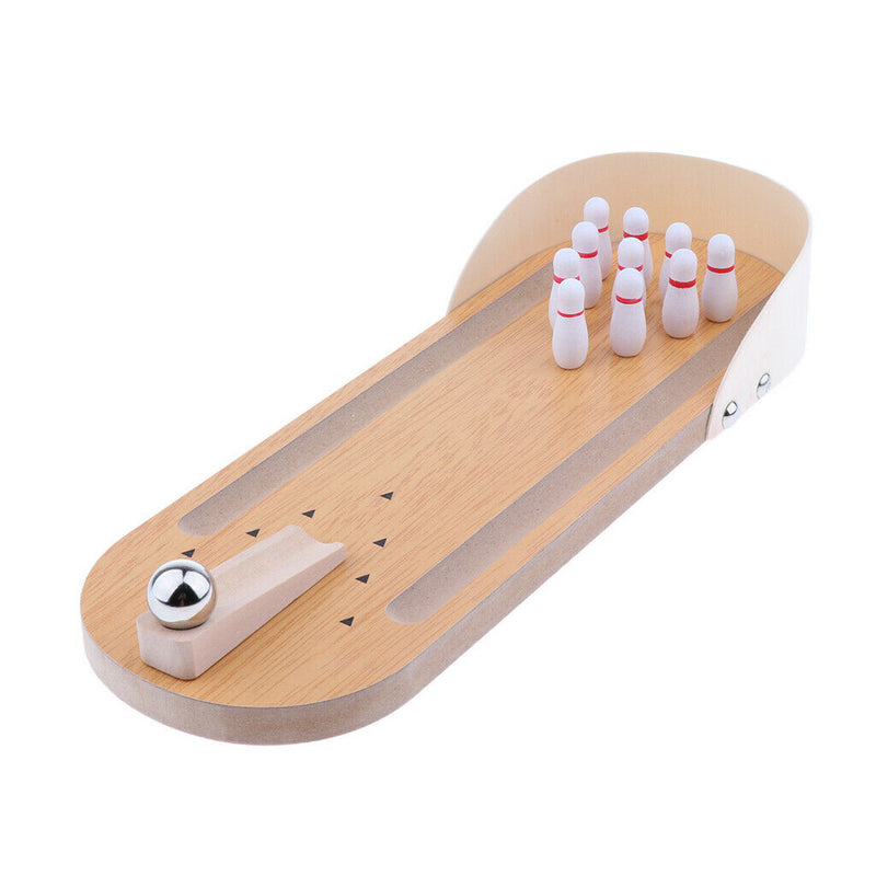 Indoor Mini Wooden Bowling Board Game