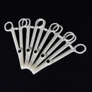 1pcs Piercing Supplies Tool Clamp Disposable Plastic Slotted Round Forcepã€!E