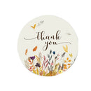Autumn Floral Thank You Stickers - 1 inch Circle Labels / 500 Per Pack Q5I8