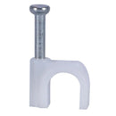 Cable clamps / nail clips, round, for wall mounting, for electrical cables, T2S2
