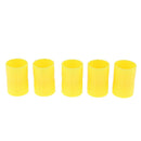 5x Bottle Connectors  Connector Tubes Scientific Experiment Yellow