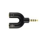 3.5mm Stereo Splitter Audio to Mic & Headset Jack Plug Adapter For Cell E8R4