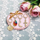 4pcs/Set Cute Seashell Rose Flowers Moon Love Heart Dangle Earrings Drop Cr X8F3