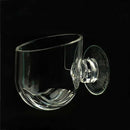 Clear Acrylic Pot Plant Cup Holder Red Shrimp Worm Aquarium Fish Tank Decor Cool