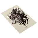 2x Wolf Head Waterproof Temporary Removable Tattoo Body Arm Leg Art TEUS