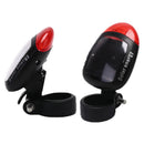 2 LED Red Bike Bicycle Solar Energy Rechargeable Tail Rear Light Flash Light ME