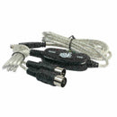 1.8m USB IN-OUT MIDI Interface Cable Converter PC to Music Adapter Best Key Q6P2