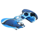 Camouflage Controller Cover for Sony PS5 Silicone Protective Guard (Blue) A