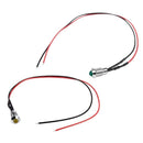 2 Pcs 8mm 5V Car LED Dash Panel Pilot Warning Light Indicator Lamp - Green  J6M3