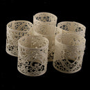 180set Hollowed Colorful Paper Lampshade Lamp Screen Candle Holder for Xmas