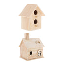 Comfort Cozy Woodland Cabin Birdhouse Outdoor Decor Hanging Bird House Habitat