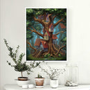 5D DIY Full Drill Diamond Painting Tree House Cross Stitch Embroider Mosaic