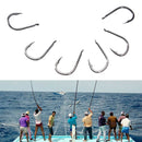 600 Pcs 3# -12# Carbon Steel Fishing Hook Durable  Jig Head Fishing Tackle ne OZ