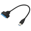 Converter cable USB 3.0 port Sata III SSD / HDD 2.5 inch, Black / anthracit T8B8
