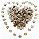 100pcs Rustic Wooden Love Heart Wedding Table Scatter Decoration Crafts E6U7