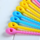 10 pieces pack 100% food grade Silicone Bag Ties-Cable Management Zip Tie TIQ