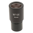 23.2mm Biological Microscope WF10X Wide Field Angle Eyepiece, Pack of 1 (Black)