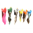 12pcs DIY Simulated Birds with Clip Artificial Colorful Feather Home Decor