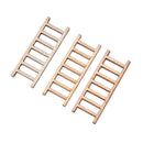 3 pcs Mini Ladder Wood Craft Micro Landscape Ornament Fairy Garden Miniatu%!