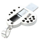 16 GB USB 2.0 Glitter Rhinestone Heart Style Flash Memory Drive Flash Disk