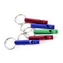 5X Alloy Aluminum Emergency Survival Whistle Outdoor Camping Hiking Keychain LJ