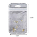 10pcs Hollow Triangle Copper Nail Art Charms Glitter Rhinestones Nail Studs A