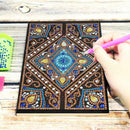 DIY Mandala Special Shaped Diamond Painting 50 Pages A5 Sketchbook Notepad