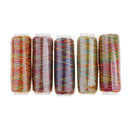 5pcs 150D Rainbow Sewing Machine Thread Hand Embroidery Thread Spools
