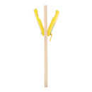 Wooden Handle Castanets Musical Percussion Instrument Teaching Aids Yellow