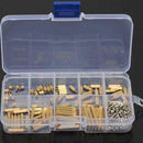 270Pcs M2 3-25mm Male to Female Brass PCB Standoff Screw Nut Assortment AOQ