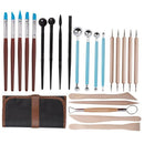 23Pcs Clay Shaping Tools Ball Stylus Dotting Tools For Pottery Sculpture Ro P2Z2