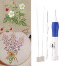 Embroidery Pen Needle Kit Flower Stitch Punch DIY Sewing Tools Embroi A7L5