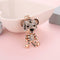 Shining Women Cute Tiger Elegant Rhinestones Keychain Rings Car Bag Pendant #gib