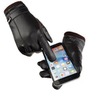 Men's Winter Press Screen Gloves Leather Warmer Cycling Texting Gloves
