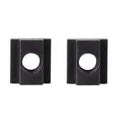 1/2-inch Steel T-Slot Nut Black Oxide Plated Grade 8.8 Tapped Through 5pcs E4K5