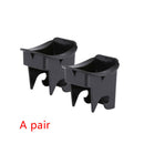 2x Universal Black ABS Car Baby Seat ISOFIX Latch Belt Connector Guide Groove