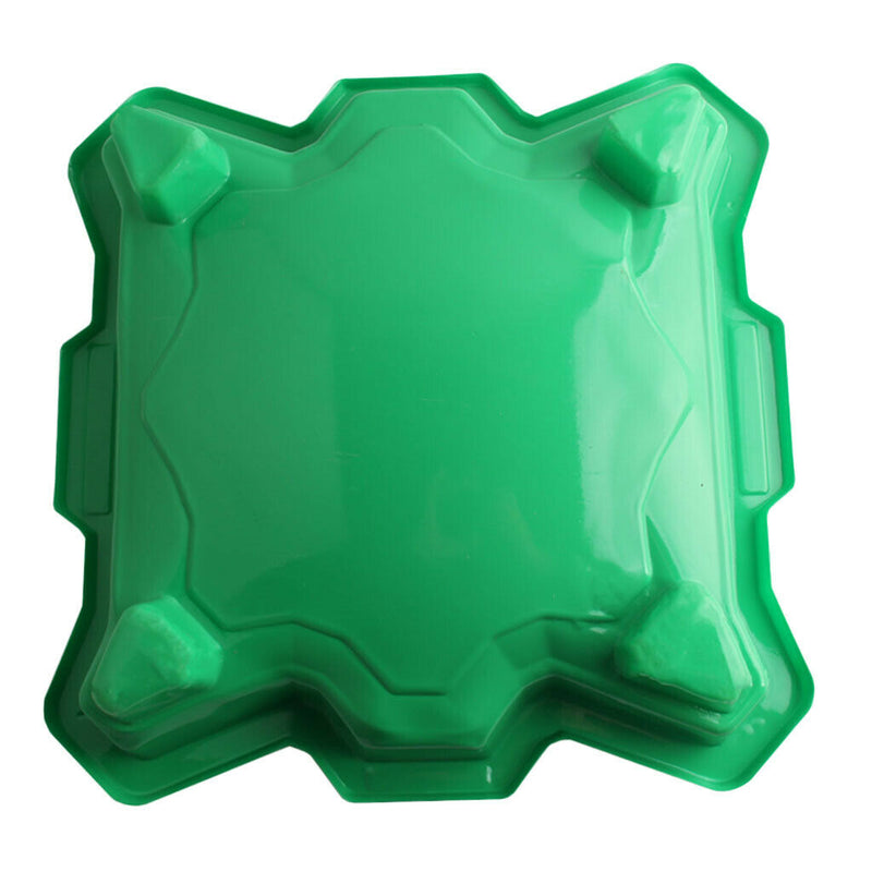 Plastic Burst Gyro Combat Arena Spinning Top Stadium Plate with Cover Green