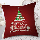 Linen Merry Christmas Print Pillow Case Sofa Car Throw Cushion Covers (530)
